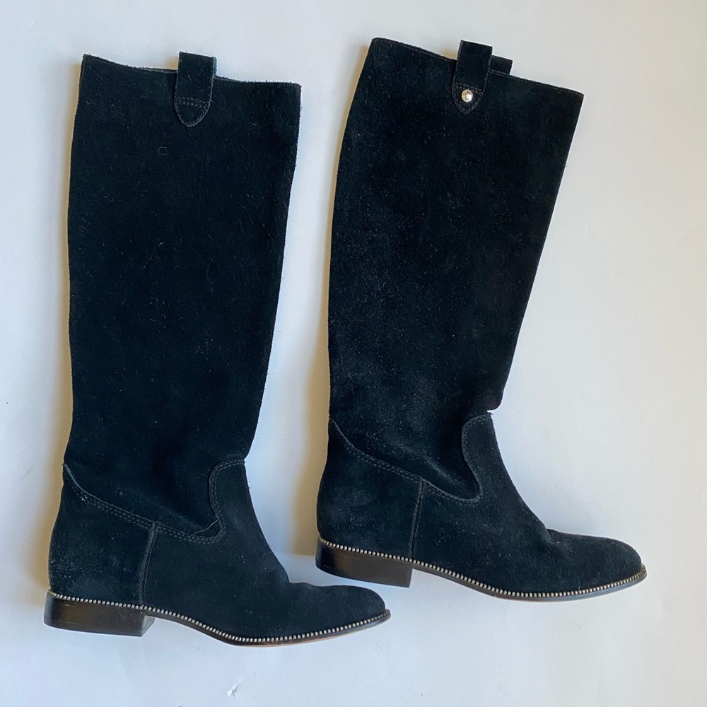 Michael Michael Kors Soft Suede Cuff Tall Boots CT14G Sz 6.5